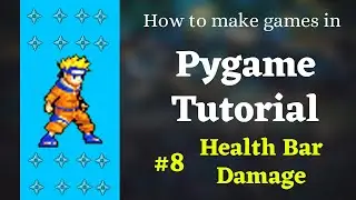 Health bars and Damage - Pygame tutorial 8 in hindi | Pygame Tutorial | How to make games in python