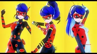 【MMD Miraculous】Ladybug Transformations UNIFY (LADY BEE, PEGABUG, DRAGON BUG)【60fps】