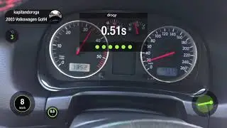 VW Golf IV 0-100 разгон Stage 1