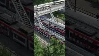 Пригородные электропоезда и поезд дальнего следования в #transportfever2
