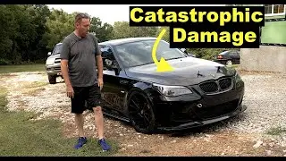 We Are Fixing Another Youtuber's Car BMW E60 M5 S85 v10 Threw A Rod !!