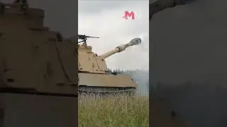 Can an M109 Self-propelled howitzer destroy a tank? #shorts