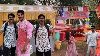 Tejaswini Prakash playing holi with Karan Kundra Holi celebration vlog