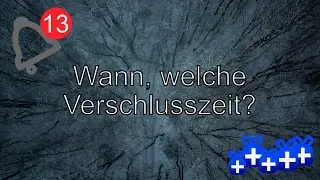 Wofür, welche Verschlusszeit verwenden? | 