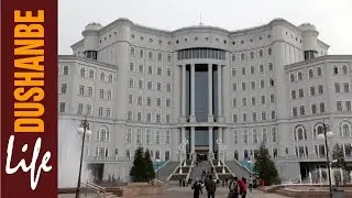 Душанбе.Национальная библиотека. Первая поликлиника. ул. Бухоро и Шевченко. (HD)