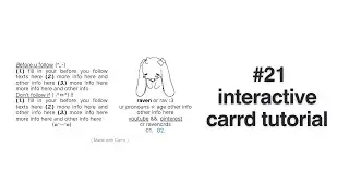 interactive carrd tutorial #21