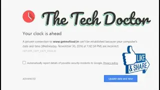 Your clock is behind windows 7 , 10 fix problem solve | How to fix your clock is behind error (2022)