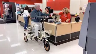 Senior Hits Target in a Foldable Electric Trike! What's He Up To...?
