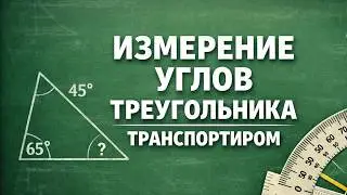 КАК ИЗМЕРИТЬ УГЛЫ ТРЕУГОЛЬНИКА ТРАНСПОРТИРОМ? Примеры | МАТЕМАТИКА 5 класс