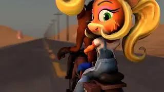 (Reupload) (SFM) Crash Bandicoot And Coco Bandicoot Road Biker