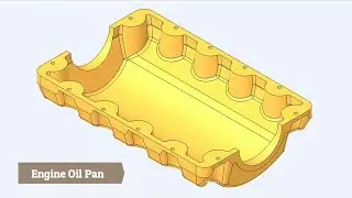 Engine Oil Pan || Creo Parametric Tutorial
