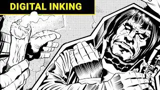 My Process of Digitally Inking: Jack Kirby Comic