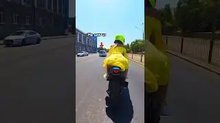 Why is everyone STARING at us? 😅 When the girl asked to go SLOWER 😂 #reaction #bikelover #moto