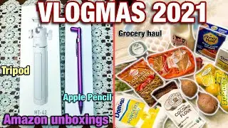 VLOGMAS 2021 | Amazon Unboxings, Grocery Shopping & Haul | Vlogmas Day 2