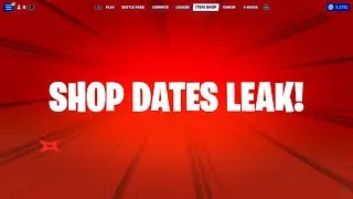 All Fortnite Item Shop Release Dates Leaked!