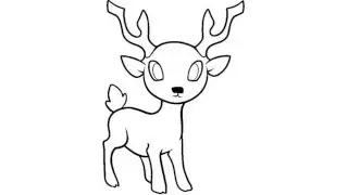 How to draw a deer