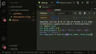 Learning Python - Classes & Methods