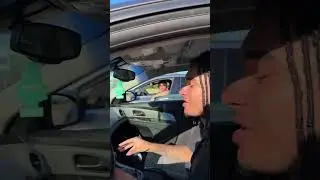 When you mess up on the road and yall both end up at the light