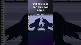 Bad Apple on the FL Studio piano roll