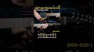 Can't Help Falling In Love - Elvis Presley (1961) - Easy Guitar Chords Tutorial with Lyrics Part 4