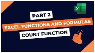 Excel Formula and Functions || Count Function || Part 2