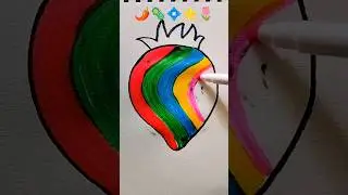 Satisfying colouring 🌶️🦠💠⭐🌷#art #coloring #satisfying #drawing #shorts #trending