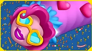 Worms Zone Game Video in Hindi 🎮 | Big Worm Fights & Sad End | Funny Snake Moments