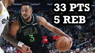 CJ McCollum 33 PTS, 5 REB Highlights vs Jazz (2023-24)