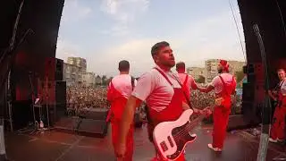 Вид со сцены. Монатик - то от чего без ума (танцуй) DANCE BAND День города Шостка