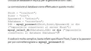 Come connettersi al Database in PHP