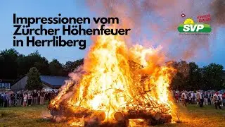 Impressionen vom Zürcher Höhenfeuer in Herrliberg