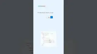 Animated Navbar using html css #shorts #css #html #coding