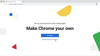 Signing into Google Chrome