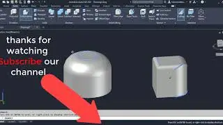 Autocad 2d 3d | 3d fillet edge command | easy tuts