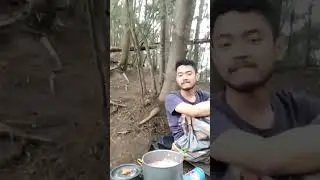 Ketika pagi memasak di pos 3 gunung Lawu