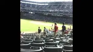 First vlog at globe life park Ranger vs Boston part 3