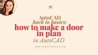 How to make a door in plan in AutoCAD