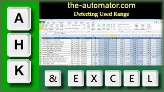 Detecting Used Columns and Rows in Excel with AutoHotkey