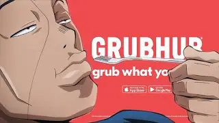 GrubHub Ad but it's Okuyasu eating Italian Food