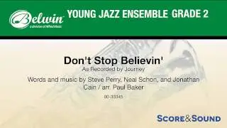 Don't Stop Believin', arr. Paul Baker – Score & Sound