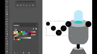 Arms using the blend tool - Creating a robot in Illustrator part 06
