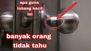 Cara Membuka Dan Memasang Kunci Pintu Tombol || DIY Tutorial cara pasang kunci pintu