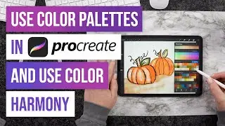 🌈 How to use Color Palettes in Procreate and use Color Harmony