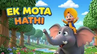 Ek Mota Hathi 🐘 | Punjabi Kids Song | ਇੱਕ ਮੋਟਾ ਹਾਥੀ | Best Punjabi Nursery Rhyme