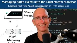 Massaging events in Kafka with Faust stream processor | Building a Real-Time Analytics Application