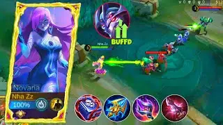 NOVARIA VS HERO HETA ZHASK IN MIDLANER WHO WILL WIN? NOVARIA TOP1 GLOBAL BUILD & EMBLEM 2024 | MLBB