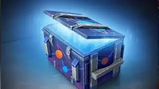 Открытте контейнера просто космос в игре Tanks Blitz.