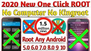 2020 New One Click Root Method | No PC NO TWRP No Kingroot | 100% ROOT Any Android Version 4.0 TO 10