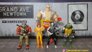 TMNT BST AXN Slash, April O'Neil, Casey Jones & Rocksteady Figure Review