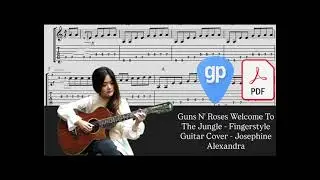 Guns N' Roses Welcome To The Jungle - Josephine Alexandra PDF AND Guitar PRO Tabs [TABS]